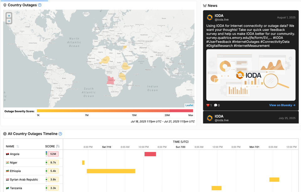 Unlocking Connectivity Insights: Georgia Tech’s Revamped IODA dashboard